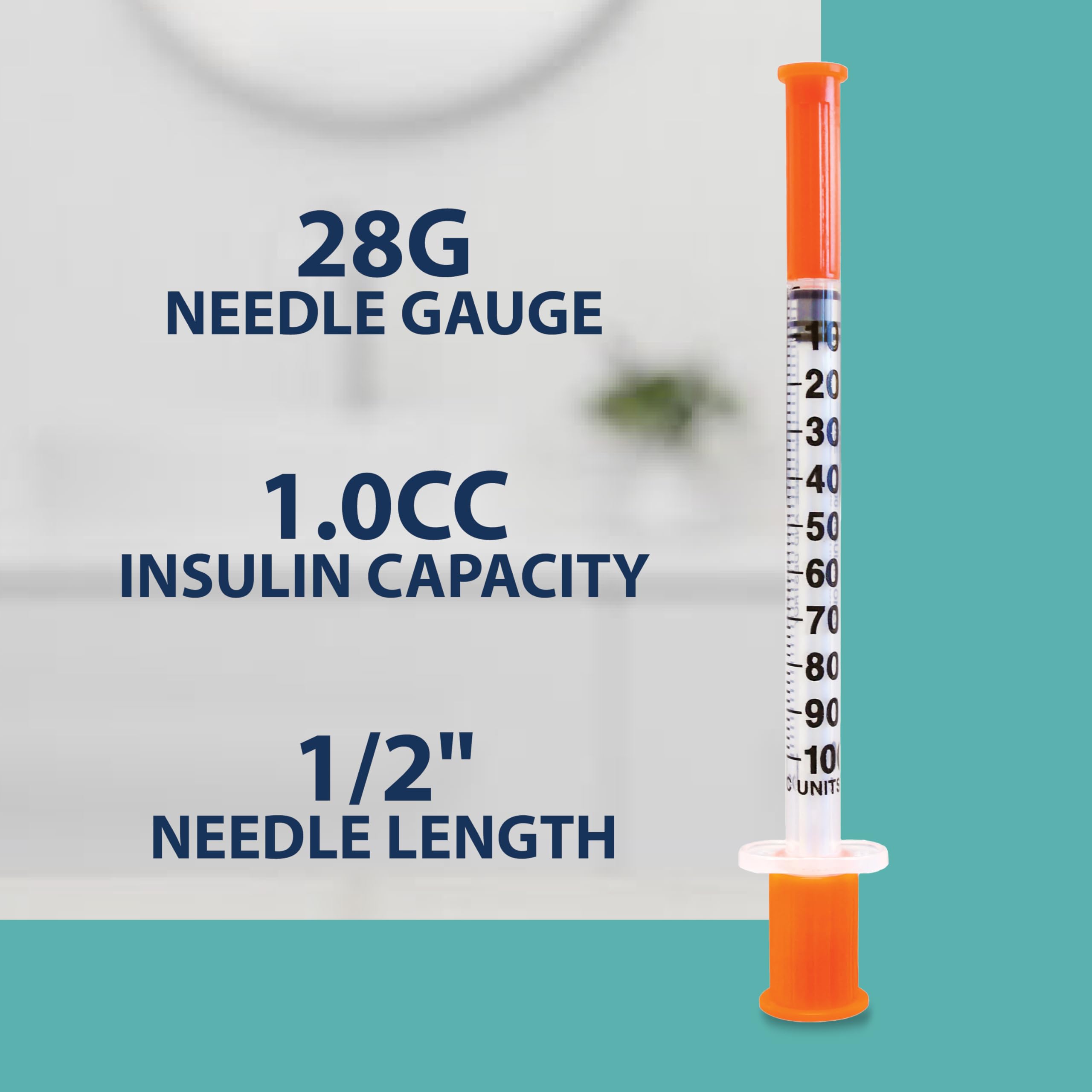 insulin syringes 1 ml 28g x 1 2in 100 count 3 insulin syringes 1 ml 28g x 1 2in 100 count 3