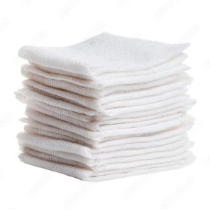 Stacked white gauze pads isolated on black background medical sterile, Isolated, Png Transparent Background